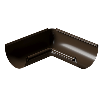Внутренний угол желоба 90˚ Stal Standard Коричневый, (RAL 8017)