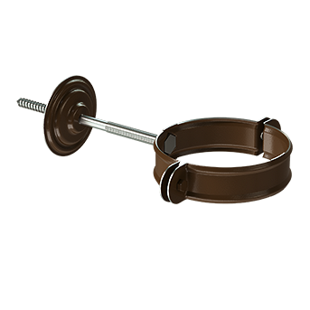 Хомут для водосточной трубы Stal Standard Коричневый, (RAL 8017)